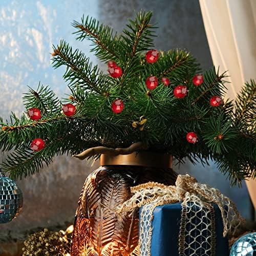 RAYNAG 100 Pieces Mini Artificial Pomegranate Decor Red