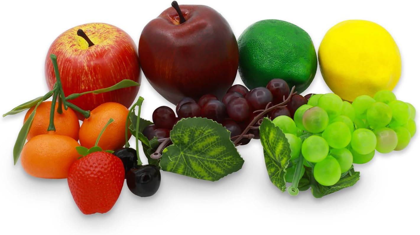 23 PCS Lifelike Artificial Fruit Decor Set