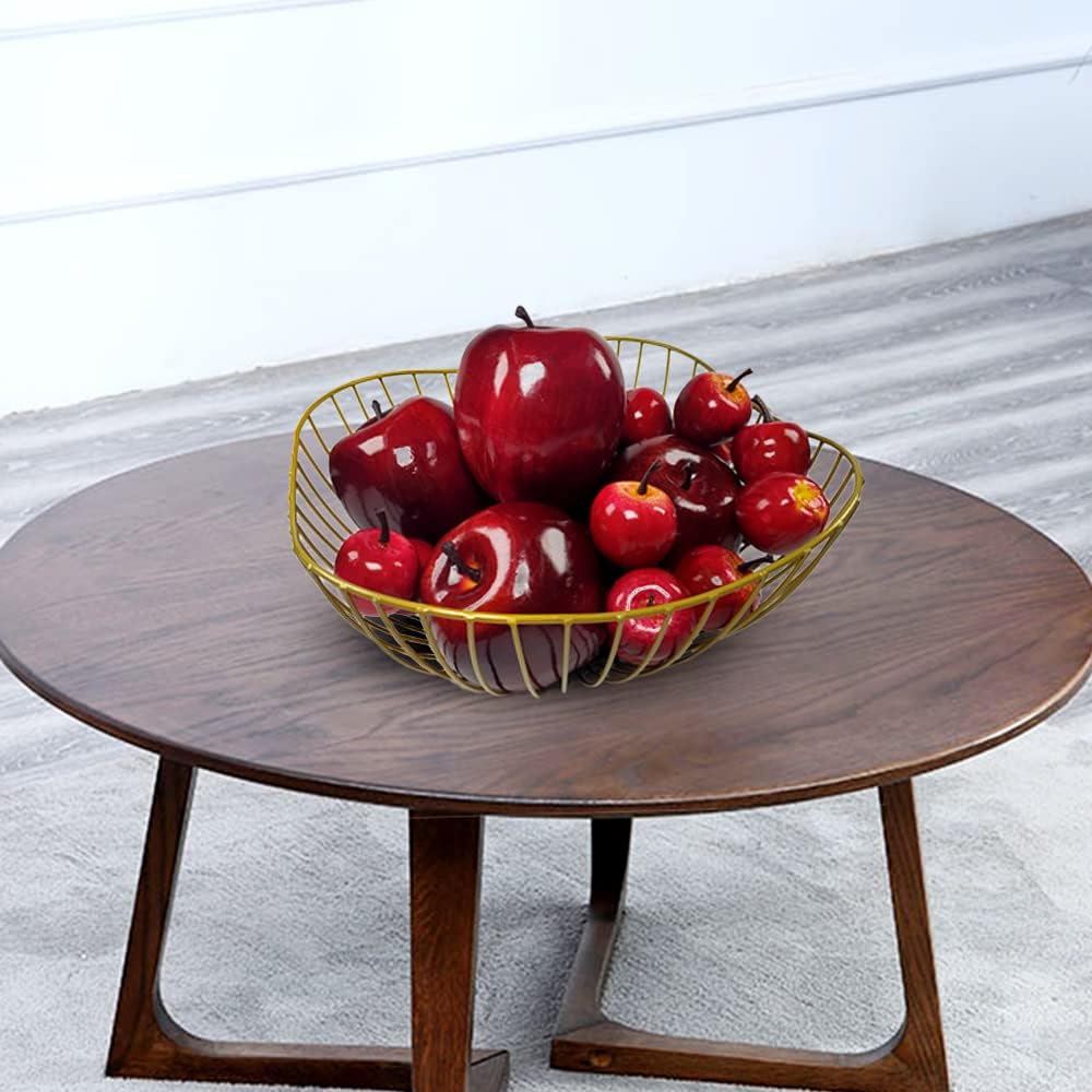 20 Pcs Artificial Red Delicious Apples for Home Decorations