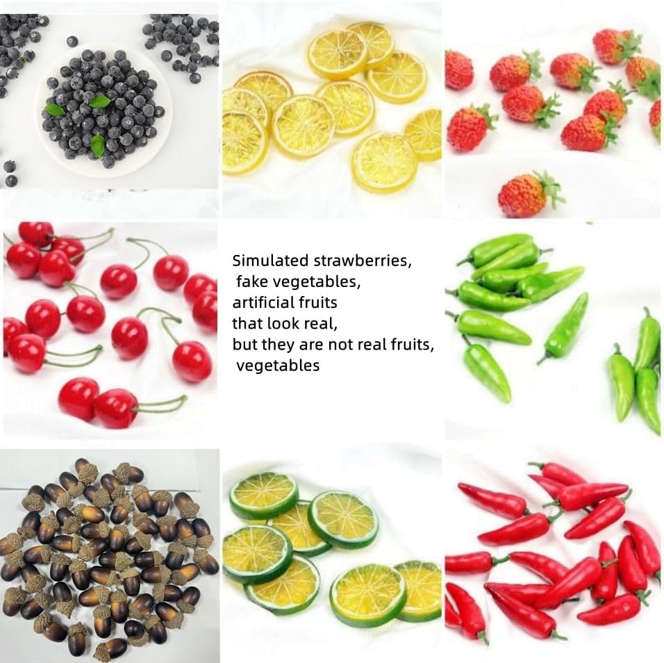 Rikyo 50 Piece Artificial Blueberries for Decor