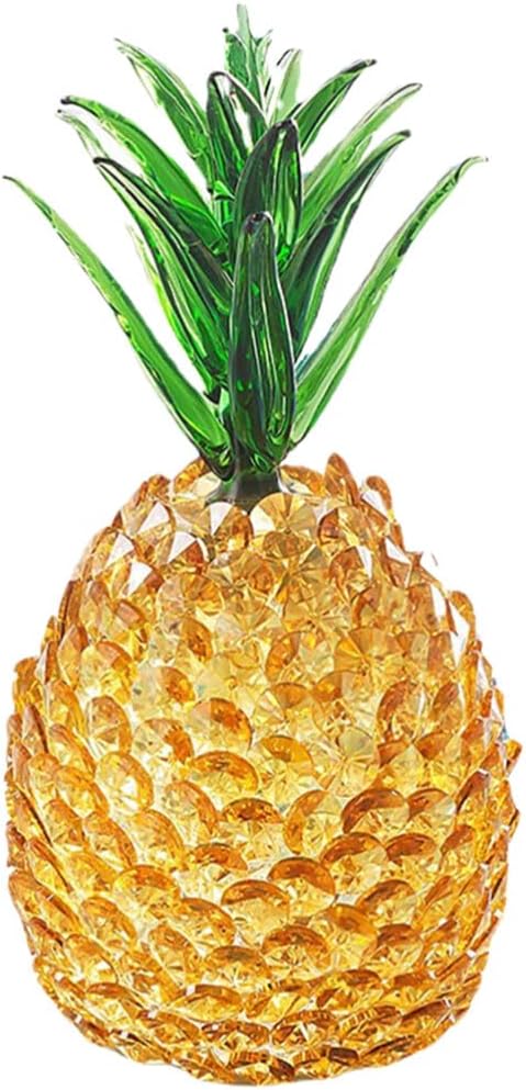 Crystal Pineapple Figurine Desk Decor Art Sculpture