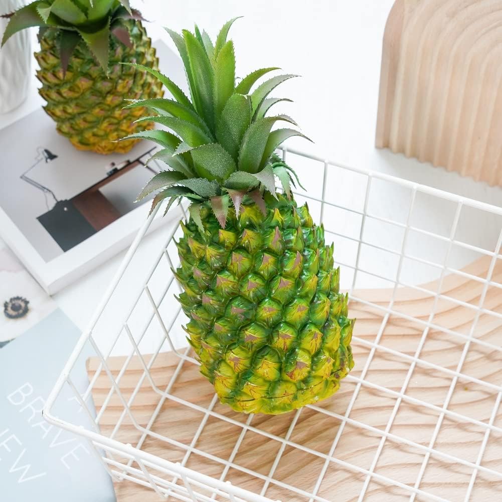 QIRMIZI 2 Pack Artificial Pineapple - Realistic Decor Fruit