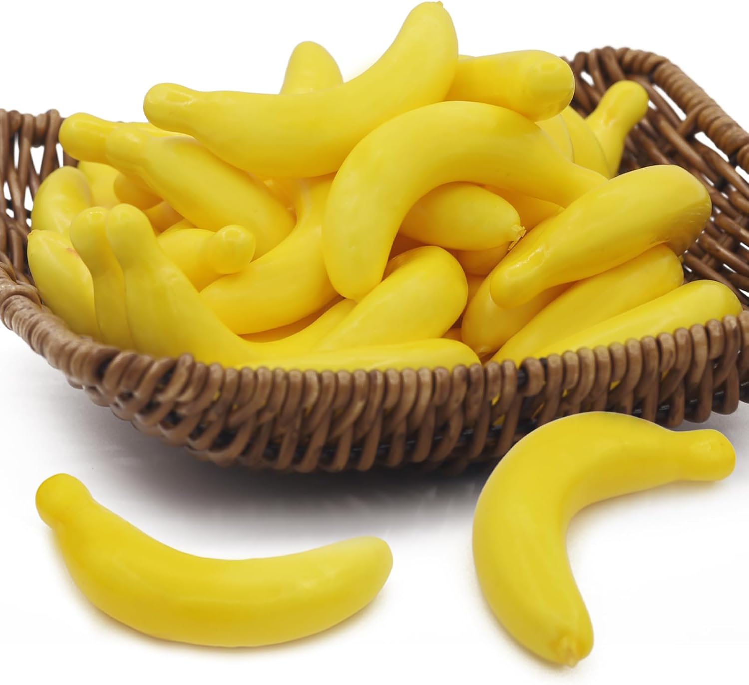Tuxiaobu Lifelike Plastic Banana Decorations 30 Pcs