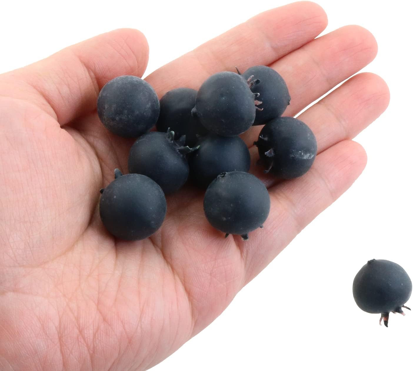 50pcs Artificial Blueberry Foam 18cm Decor