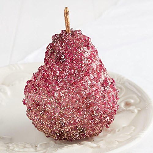 Factory Direct Craft Set of 6 Iced Lavender Beaded Pears 1
