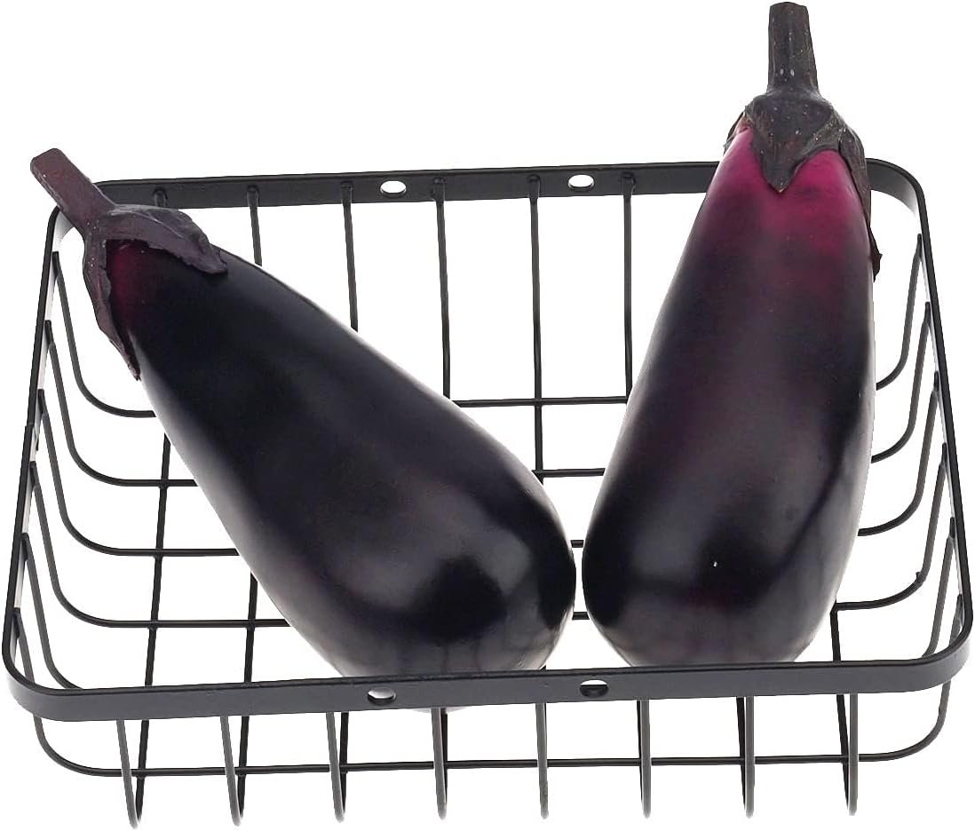 2 PCS Realistic Artificial Eggplant Decorations