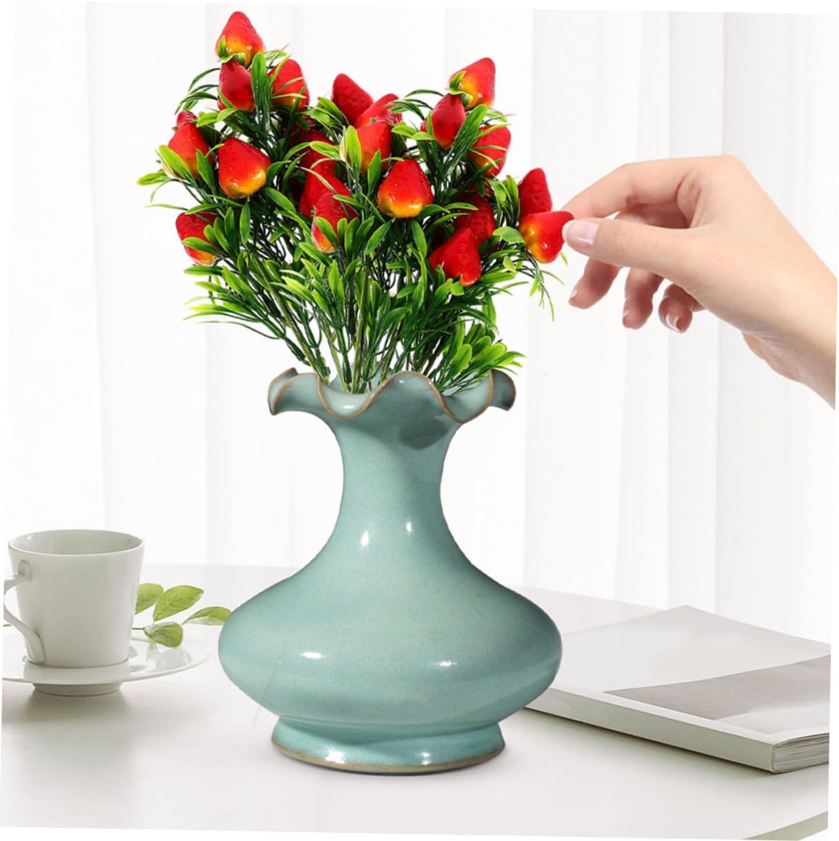 3pcs Lifelike Artificial Fruit Branches for Home Kitchen Decor