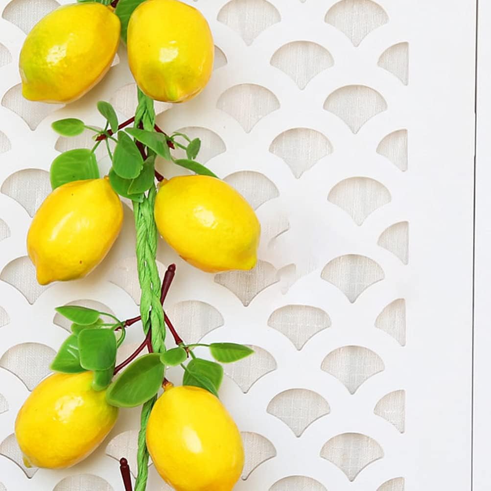 Toyvian Artificial Lemon String Garland 2 Bunches