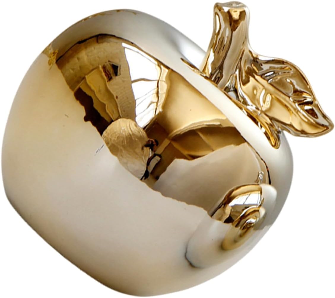 Ciieeo 1pc Resin Apple Ornament for Desktop Kitchen Decor