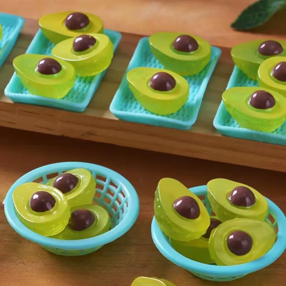 20 Pcs Glow In The Dark Mini Avocado Figurines