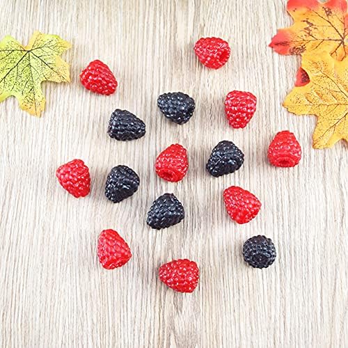 RAYNAG 20pcs Artificial Red Raspberry Photography Props