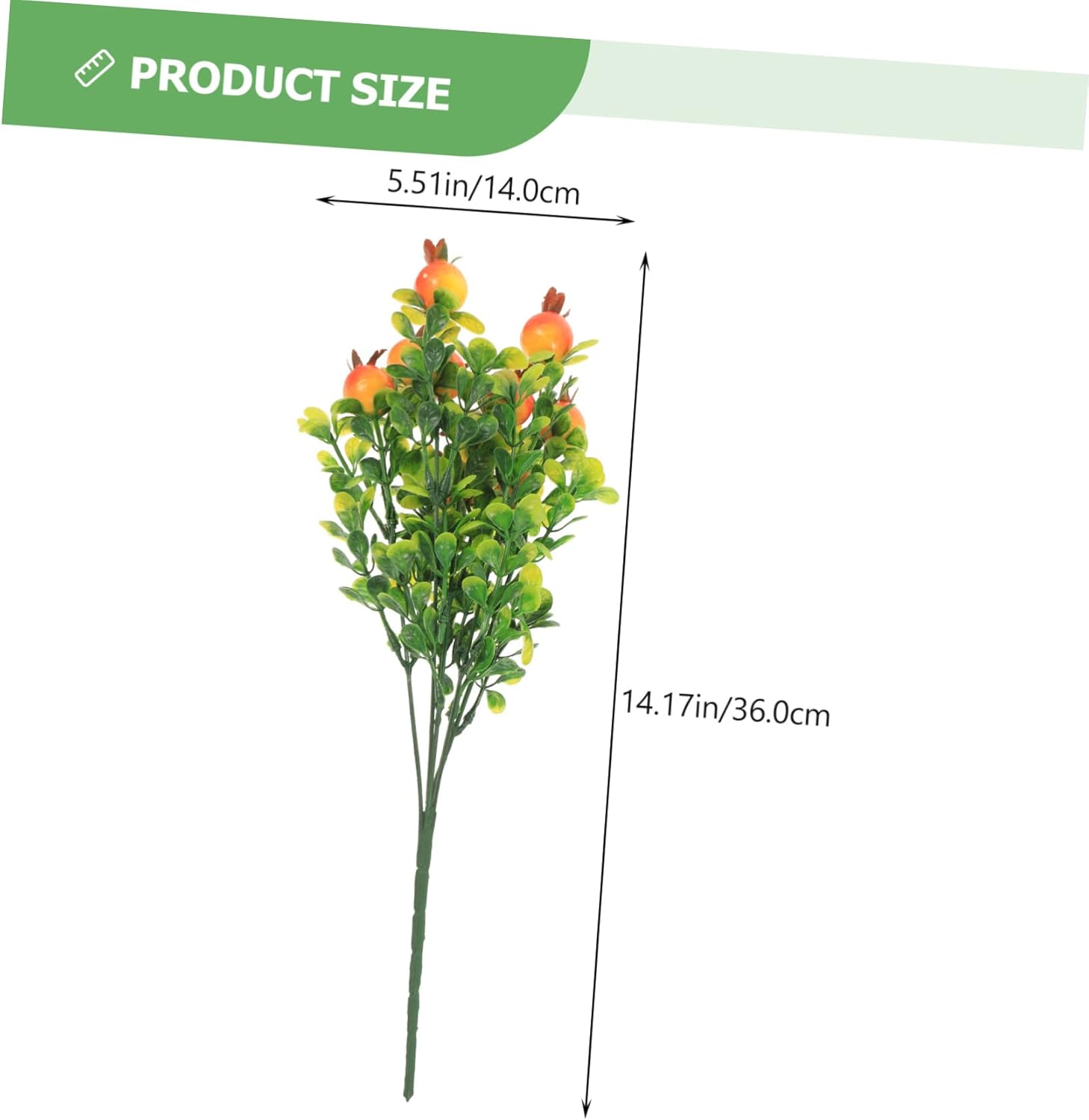 2Pcs Artificial Fruit Plants Set for Home Decor