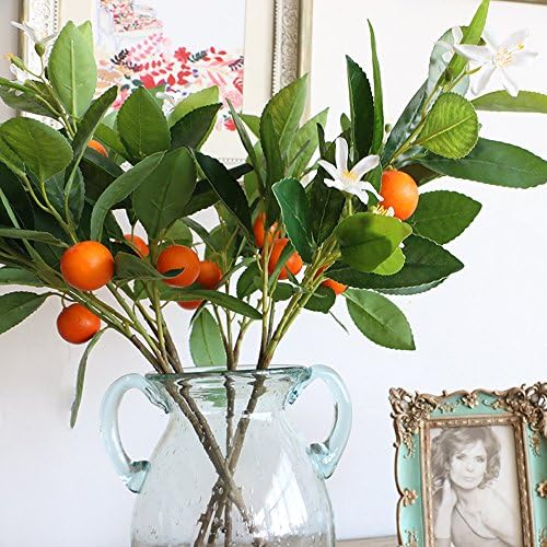 Miguor Artificial Fruit Branch Decoration for Office Desk