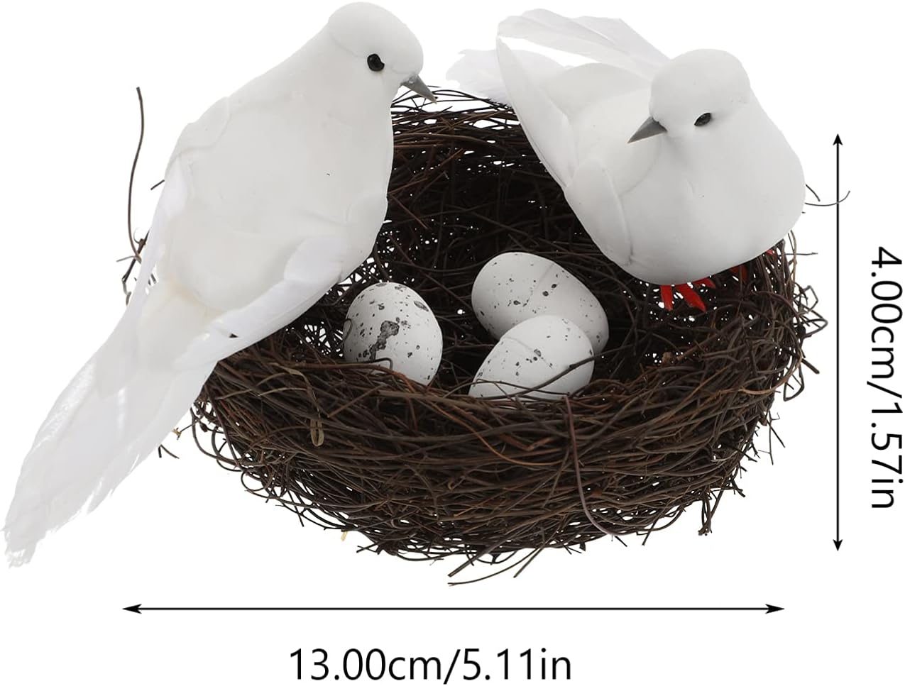 Balacoo Artificial Simulation Foam White Doves Birds Home Decor
