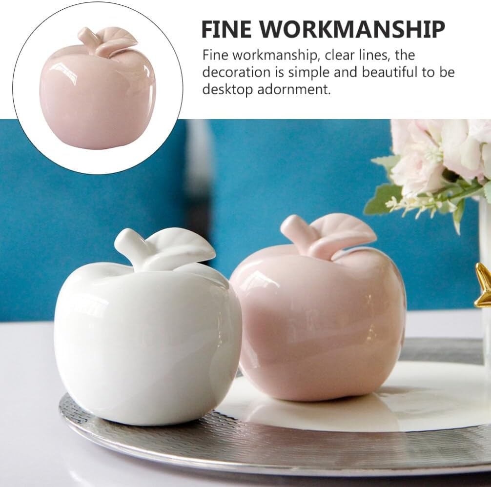 Luxshiny Ceramic Apple Ornament 84cm Christmas Decor