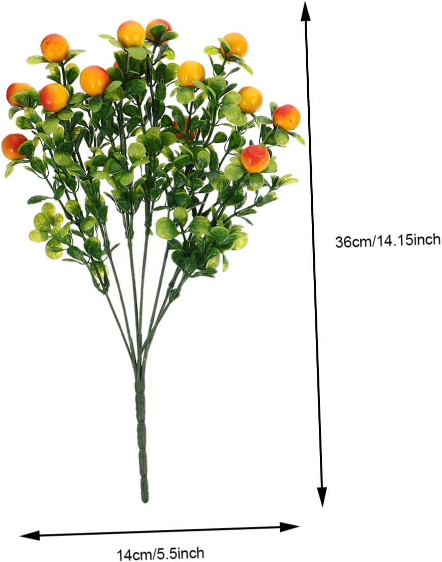 Cabilock 2pcs Artificial Fruit Branches for Home Decor
