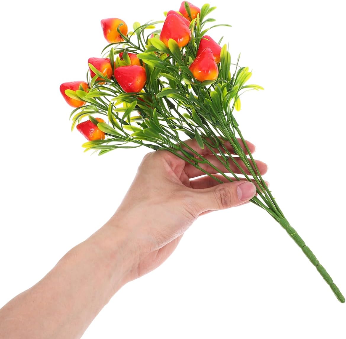 DOITOOL Artificial Strawberry Stem for Home Decor