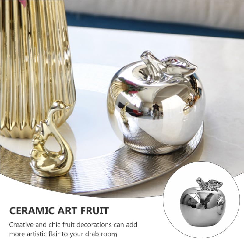 VINTORKY Ceramic Apple Decor Ornament for Water Table