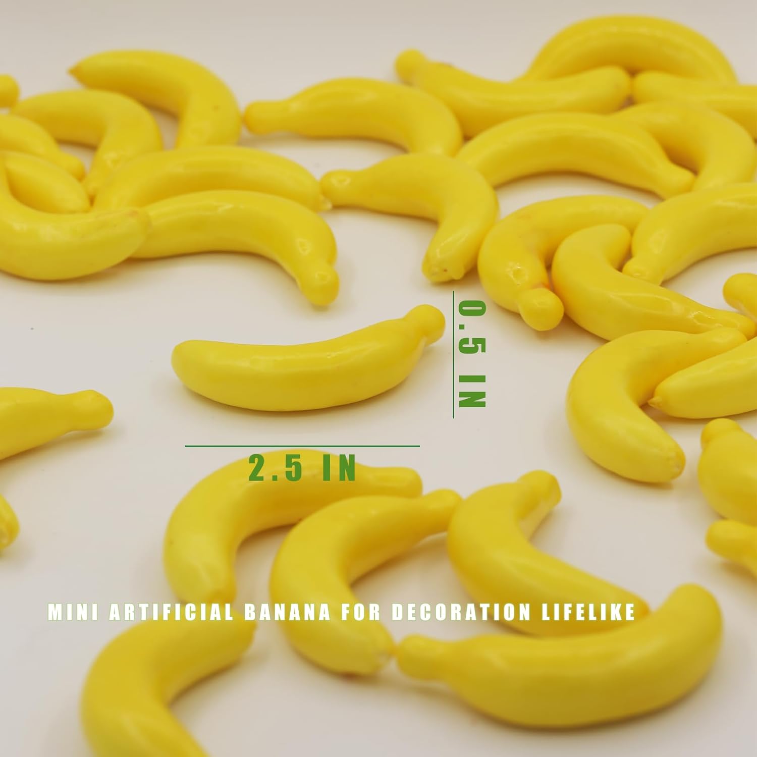 Tuxiaobu Lifelike Plastic Banana Decorations 30 Pcs