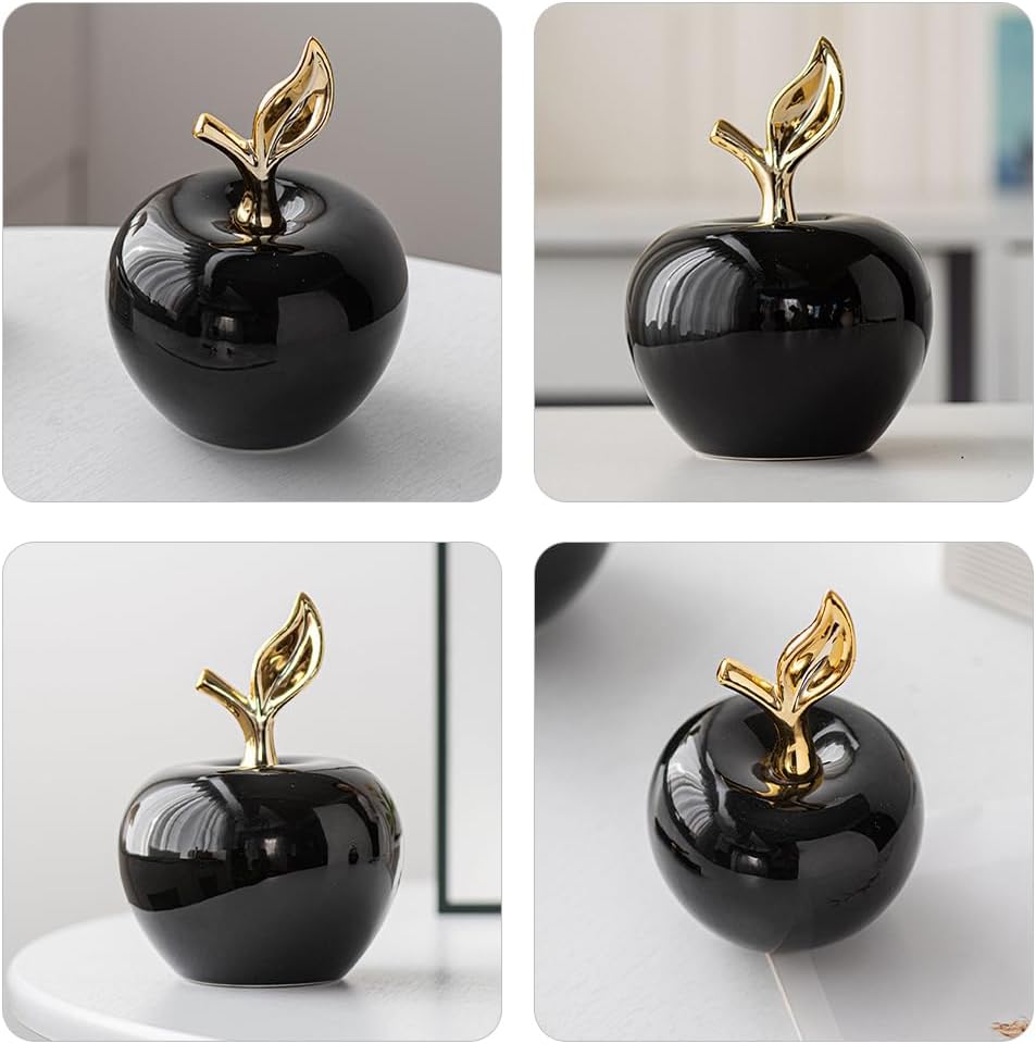MAGICLULU Realistic Ceramic Apple Statue