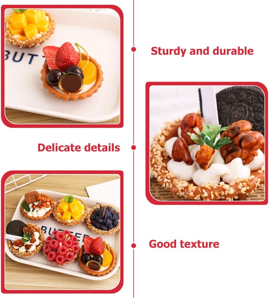 UPKOCH 6pcs Fake Cake Artificial Food Decor