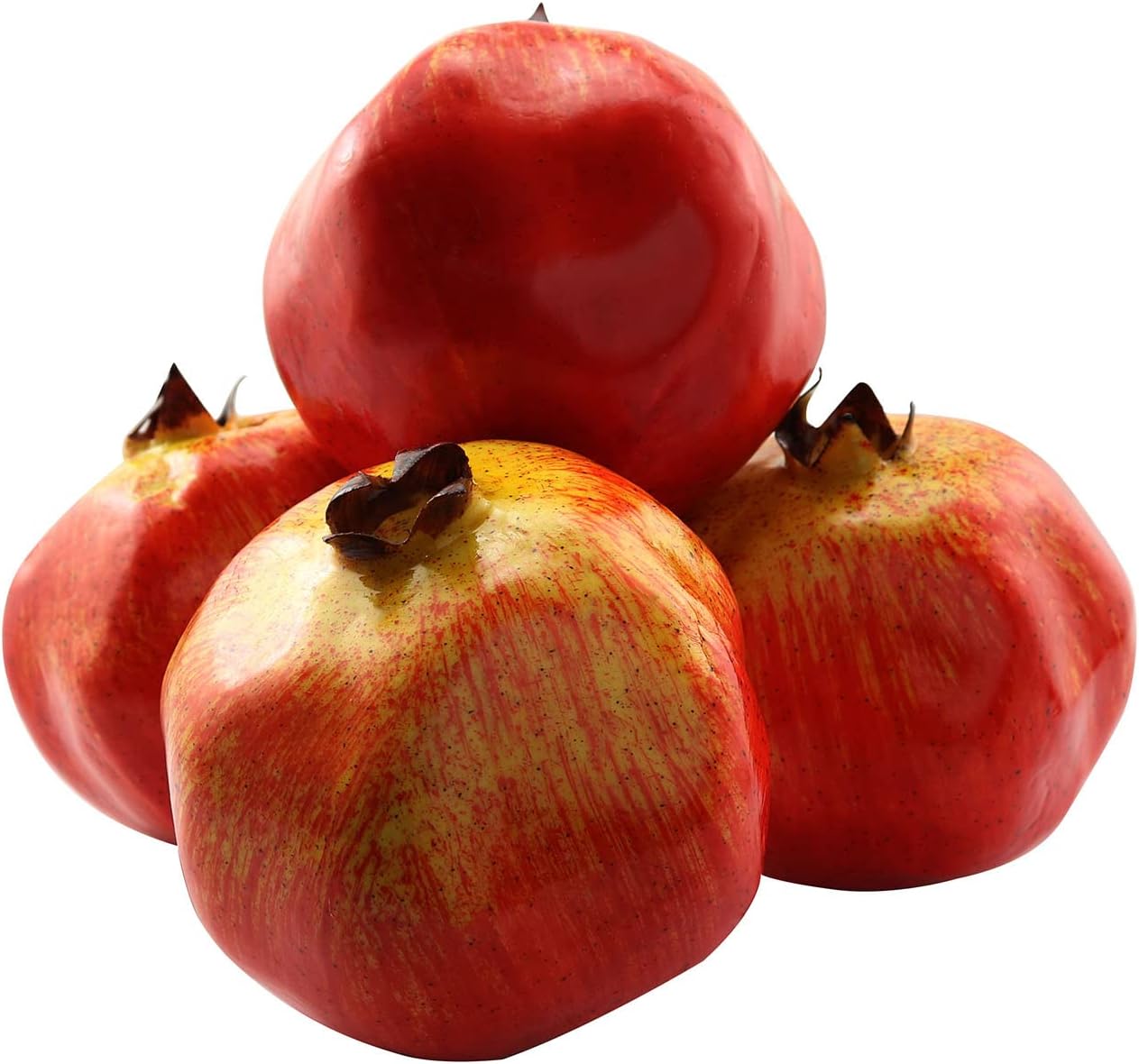 Artificial Pomegranate 4pcs Realistic Foam Fruit Decoration