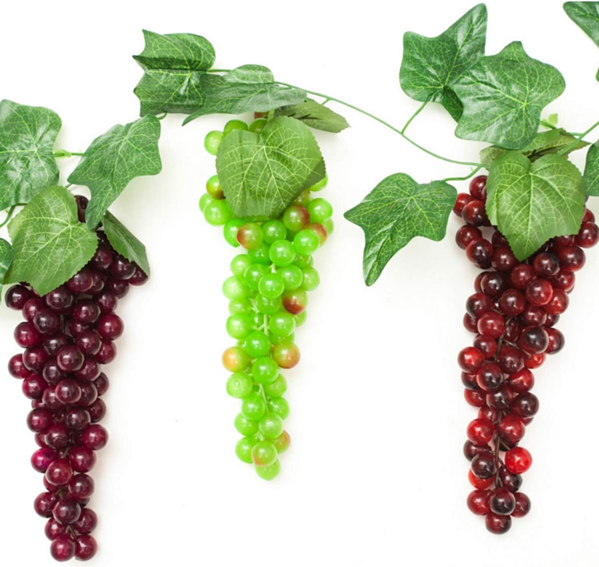 Mangdunt 5 Bunches Artificial Grapes with Vines