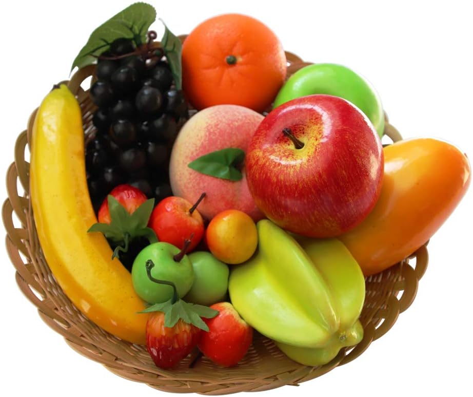 12 Kinds Artificial Fruits Set 16 Pcs