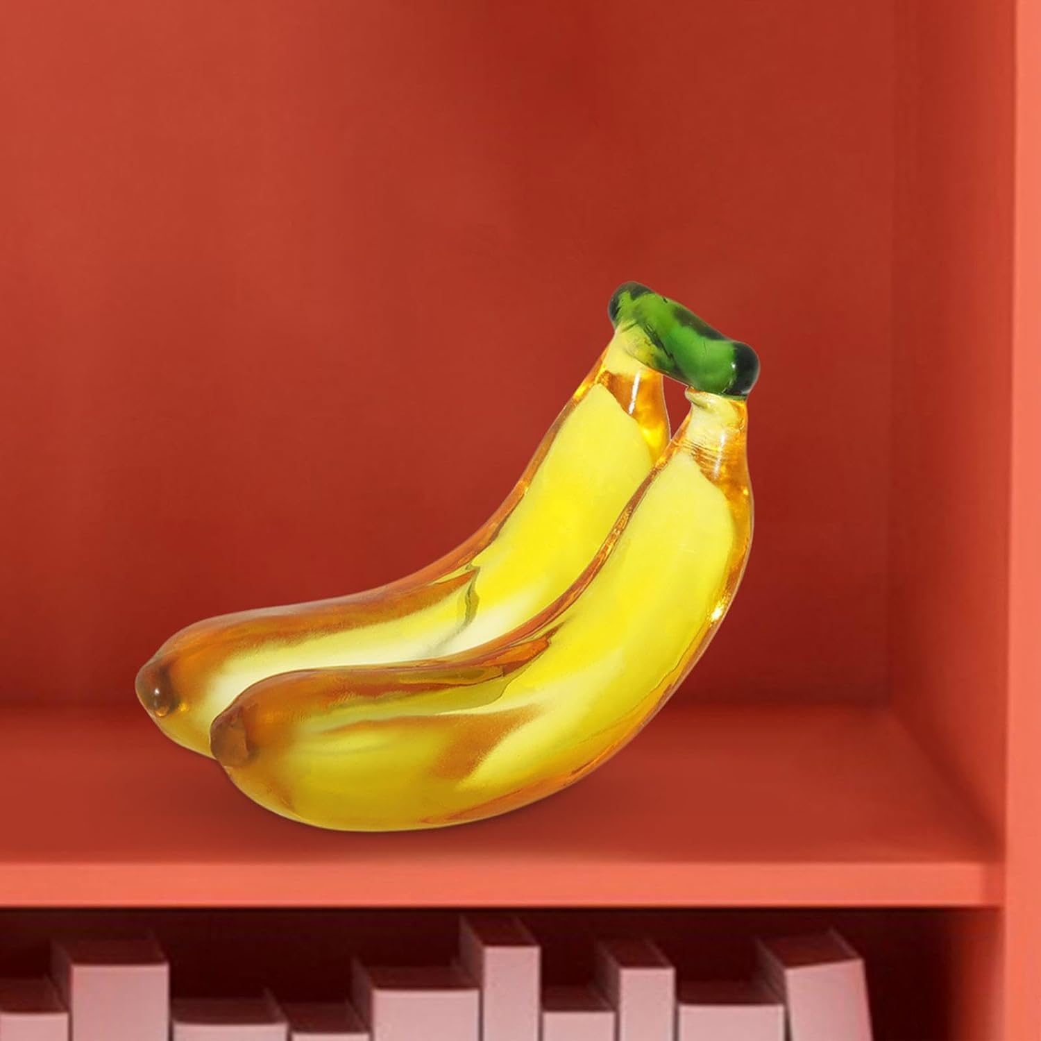 Glass Fruit Sculpture Miniature Figurine for Home Decor