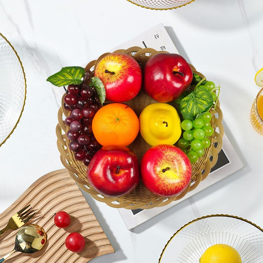 Laiiqi Artificial Fake Fruit 8 Pcs Centerpieces Decor Set