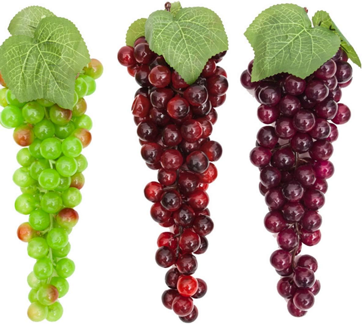 Mangdunt 5 Bunches Artificial Grapes with Vines