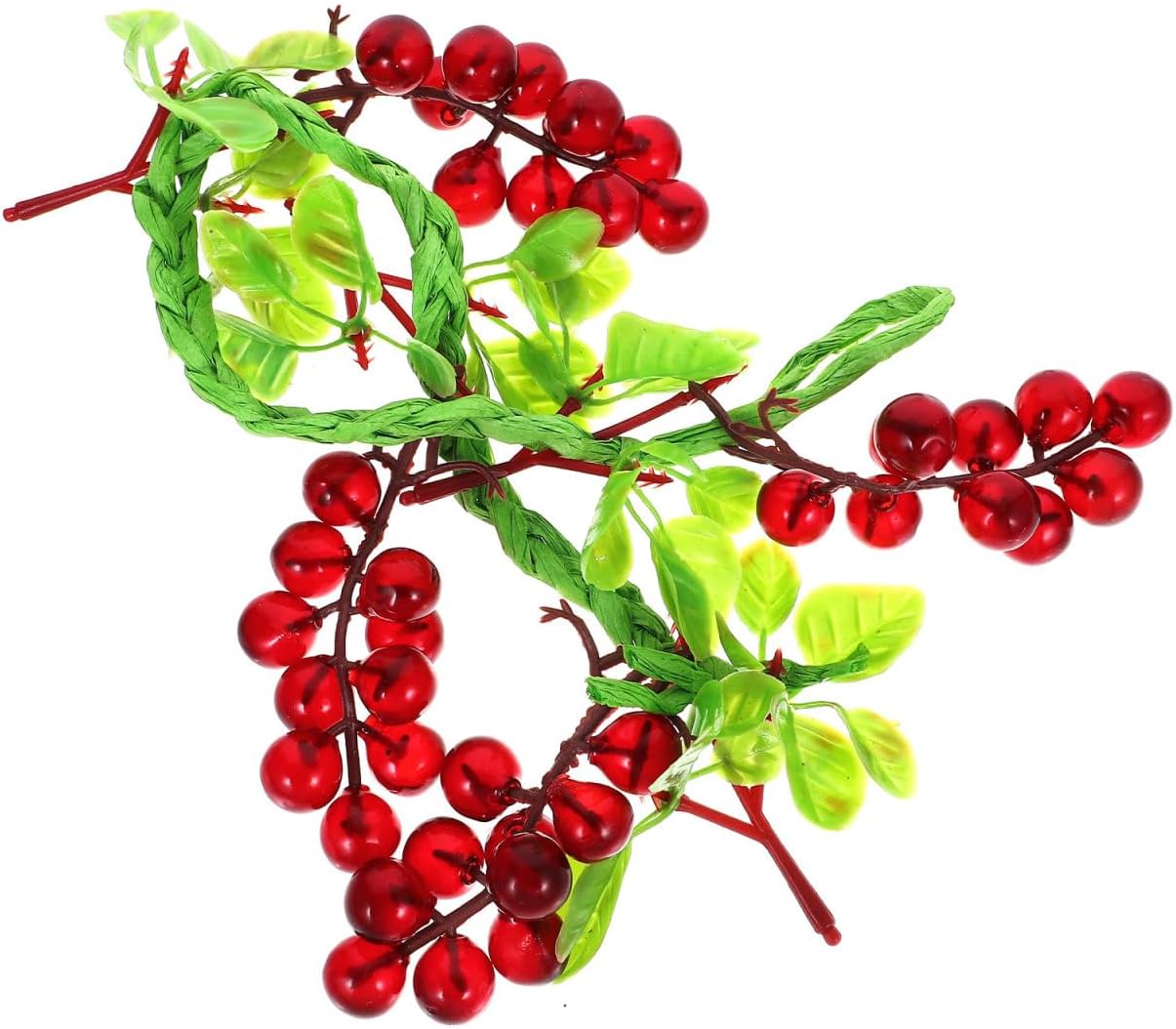 Amosfun Artificial Grape Vine Bunch Decoration