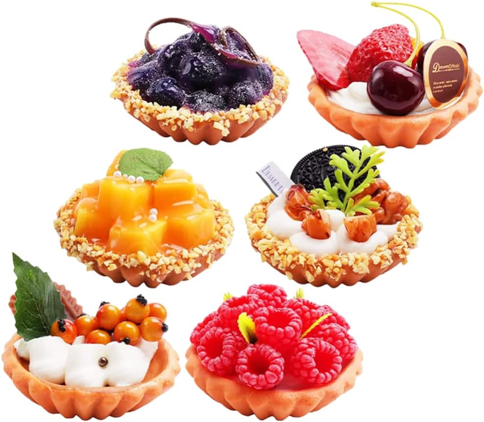 UPKOCH 6pcs Fake Cake Artificial Food Decor