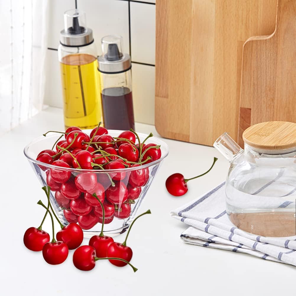 100PCS Artificial Cherry Lifelike Foam Fruit Decor
