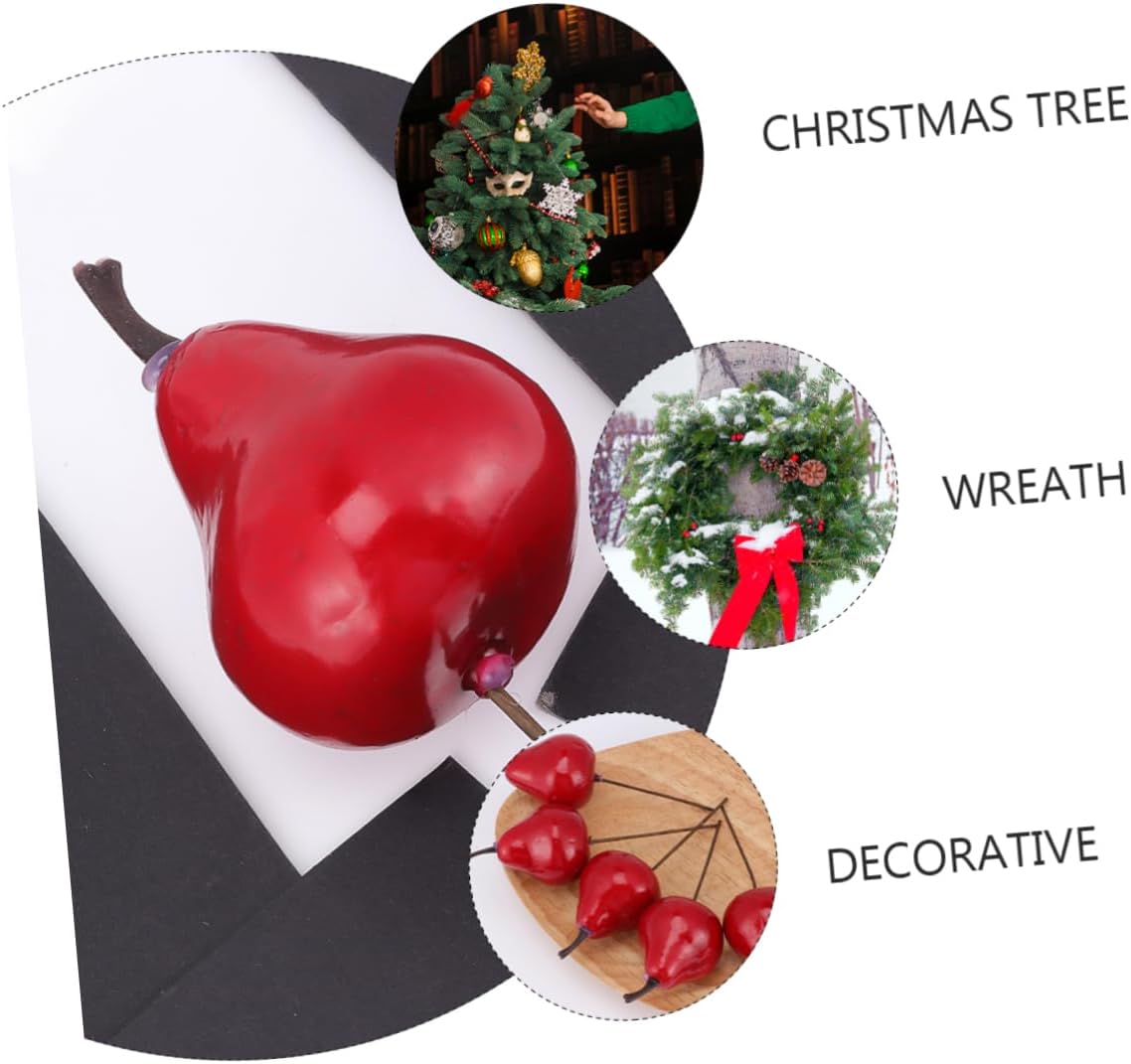 Zerodeko 12Pcs Artificial Pear Christmas Decor