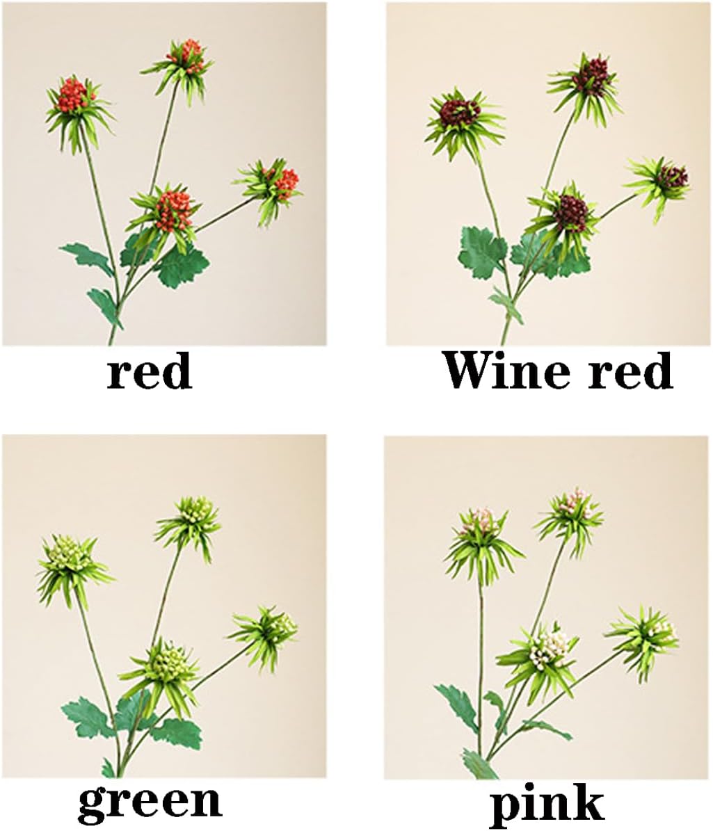 3PCS Artificial Eryngium Foam Fruit for Home Decor