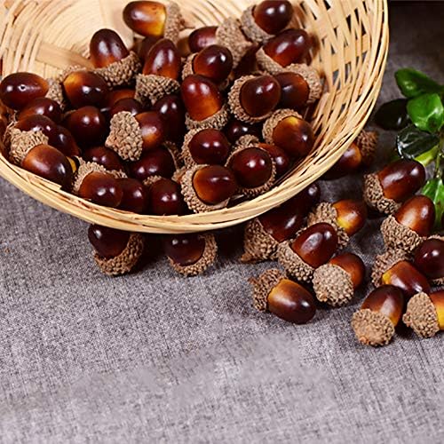 Wonuu 100 Piece Craft Acorn Decor Set