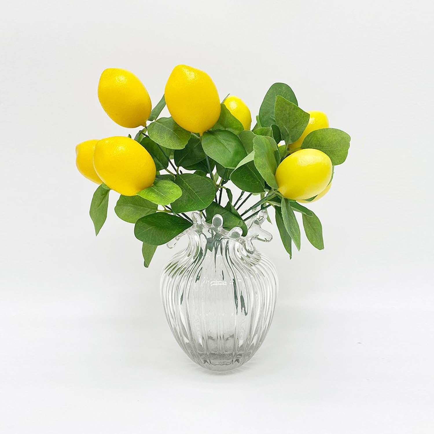 2Pcs Artificial Lemon Branches for Home Decor