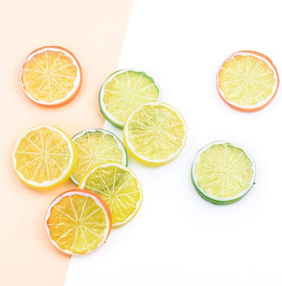 30Pcs Artificial Lemons Realistic Wedding Decor Photography Props