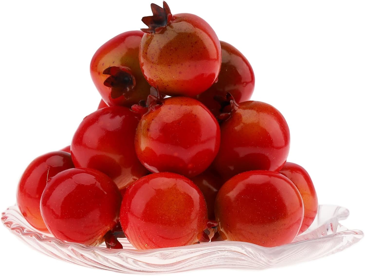 Woration 30pcs Artificial Mini Foam Pomegranate Decorations