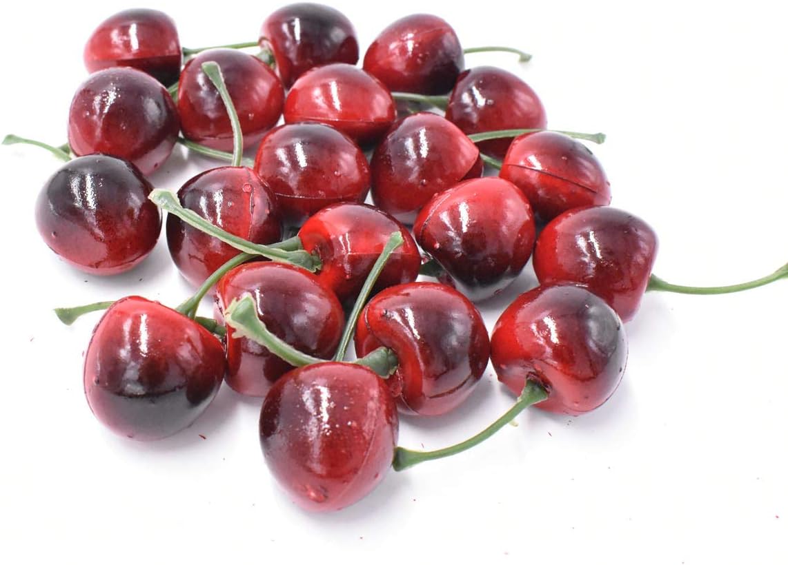 ArtBeauty 20 Pack Artificial Cherries for Decoration