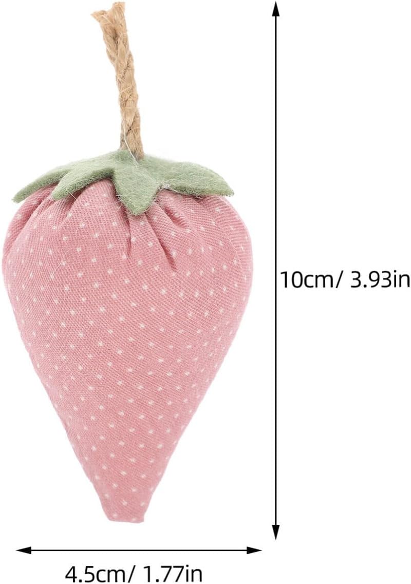 HolidyoYo Fabric Strawberry Bowl Fillers 4pcs