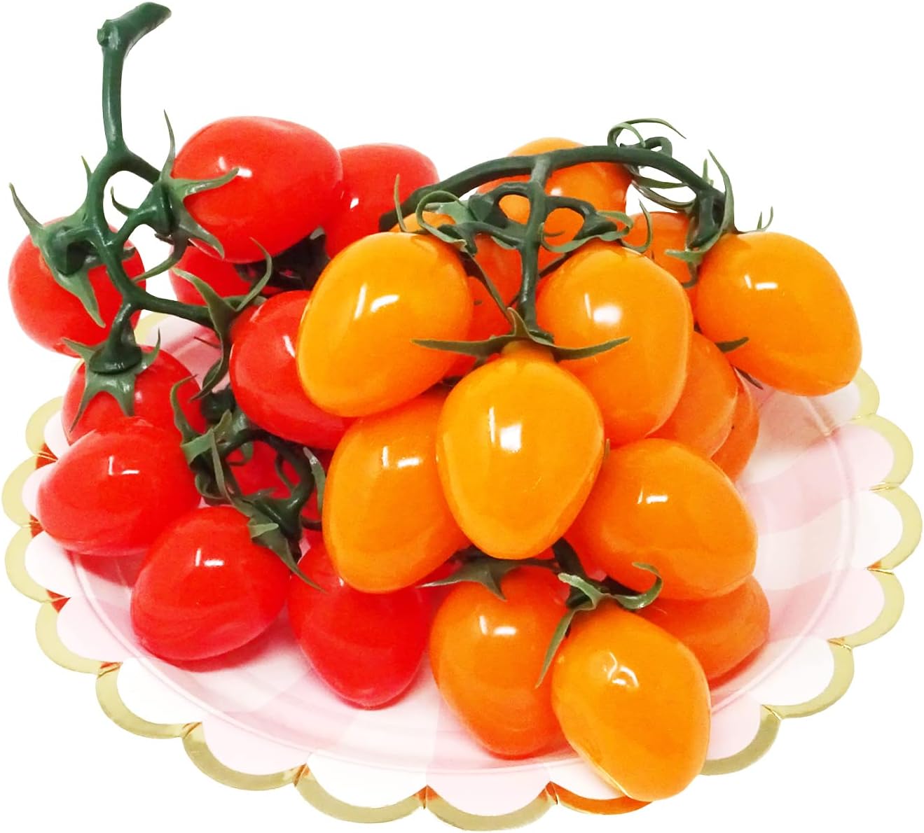 Yueton 2 Strings Artificial Cherry Tomatoes Realistic Decoration