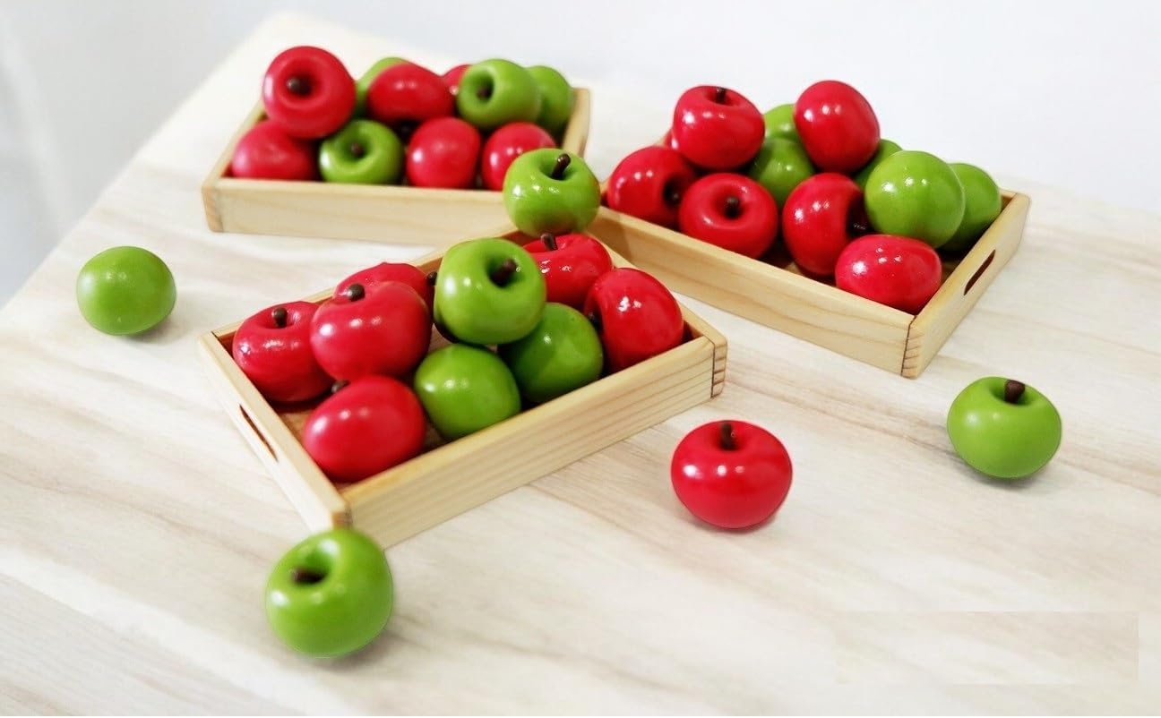 1shopforyou 20 Pcs Mini Artificial Apple Decor