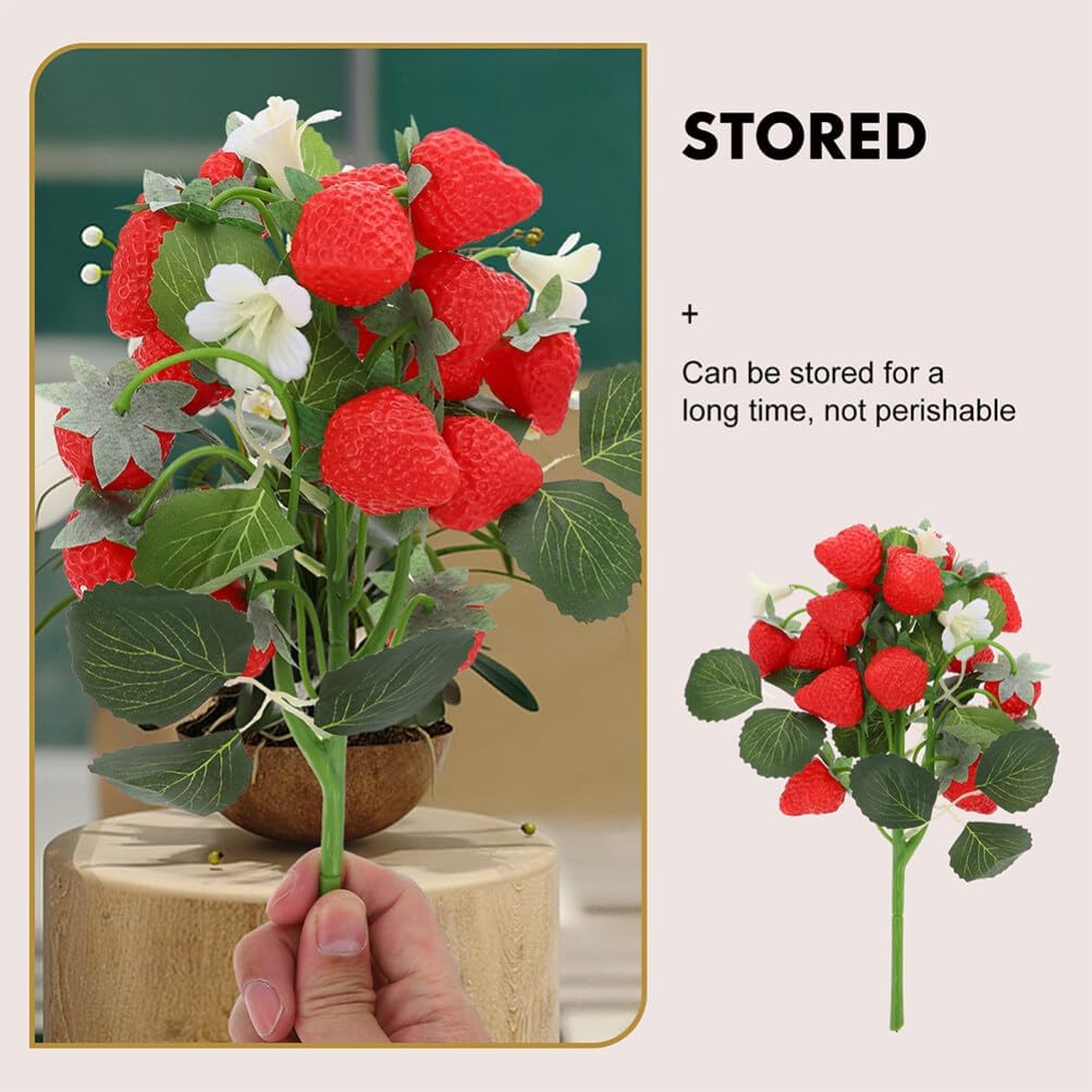 Alipis Artificial Strawberries for Decor and Centerpieces