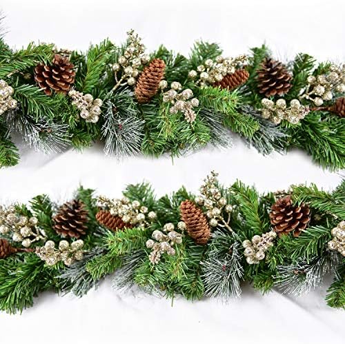 14 Pack Glitter Berry Stems for Christmas Decor