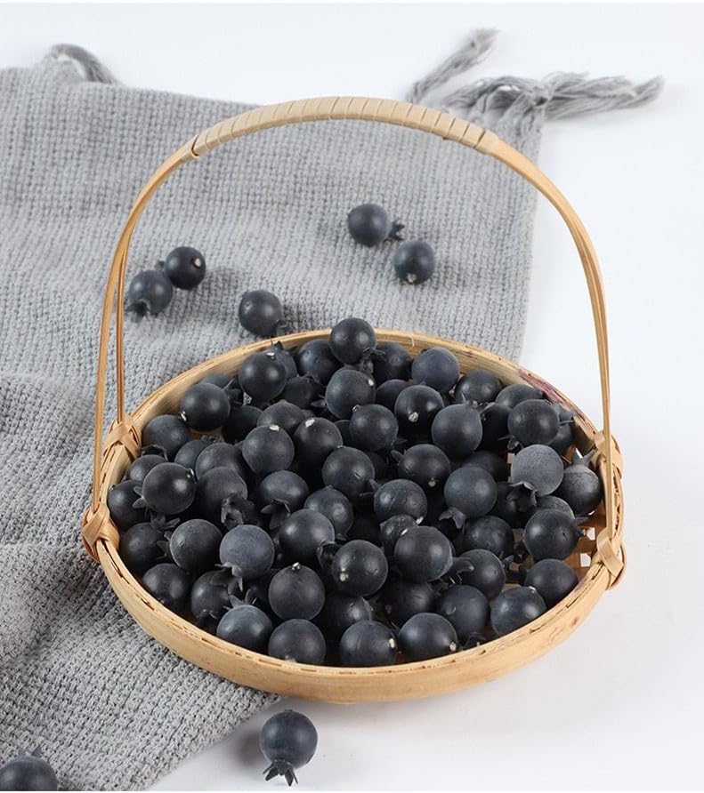 Rikyo 50 Piece Artificial Blueberries for Decor