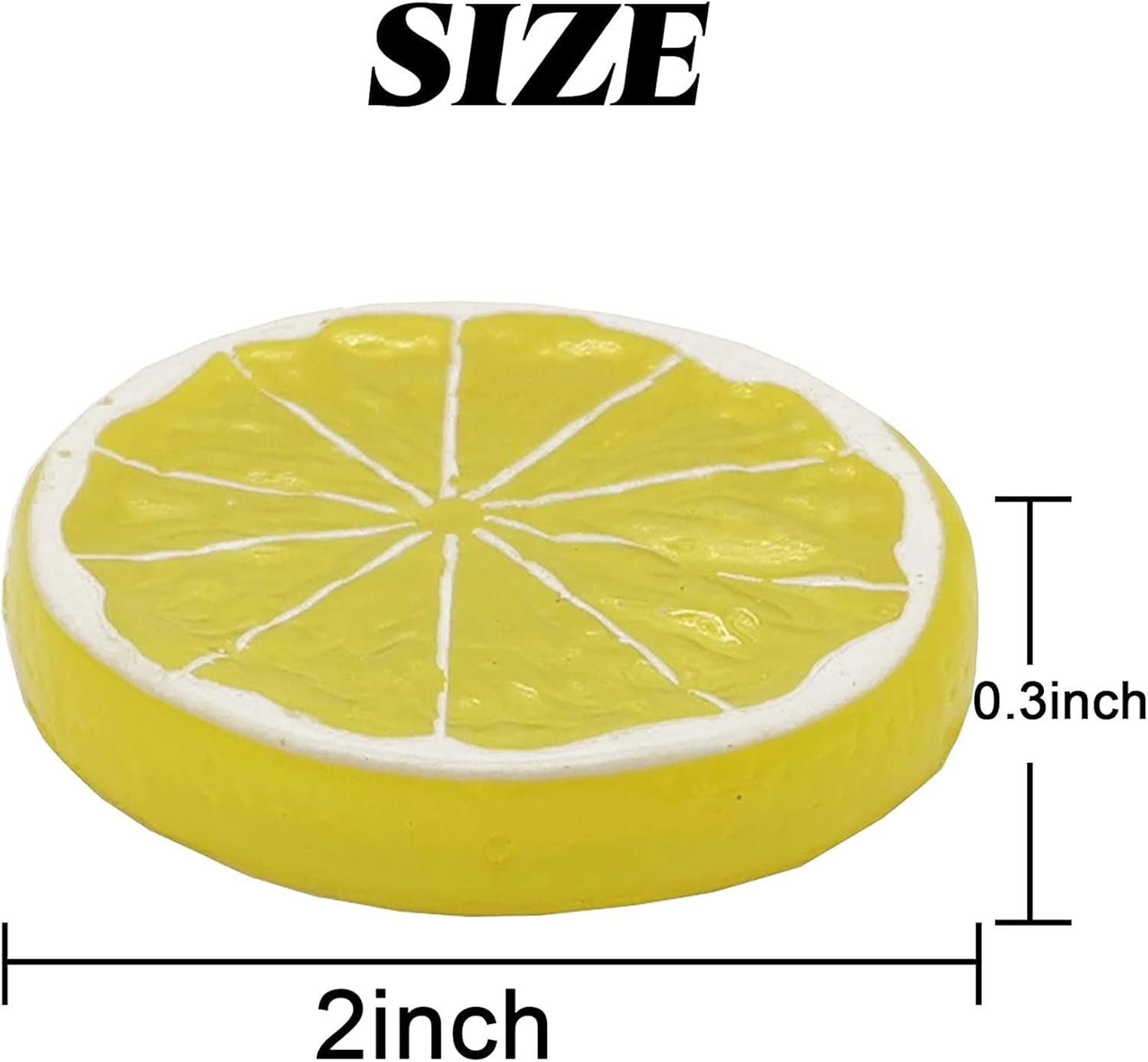 TIHOOD 40PCS Artificial Lemon Slices Decorative