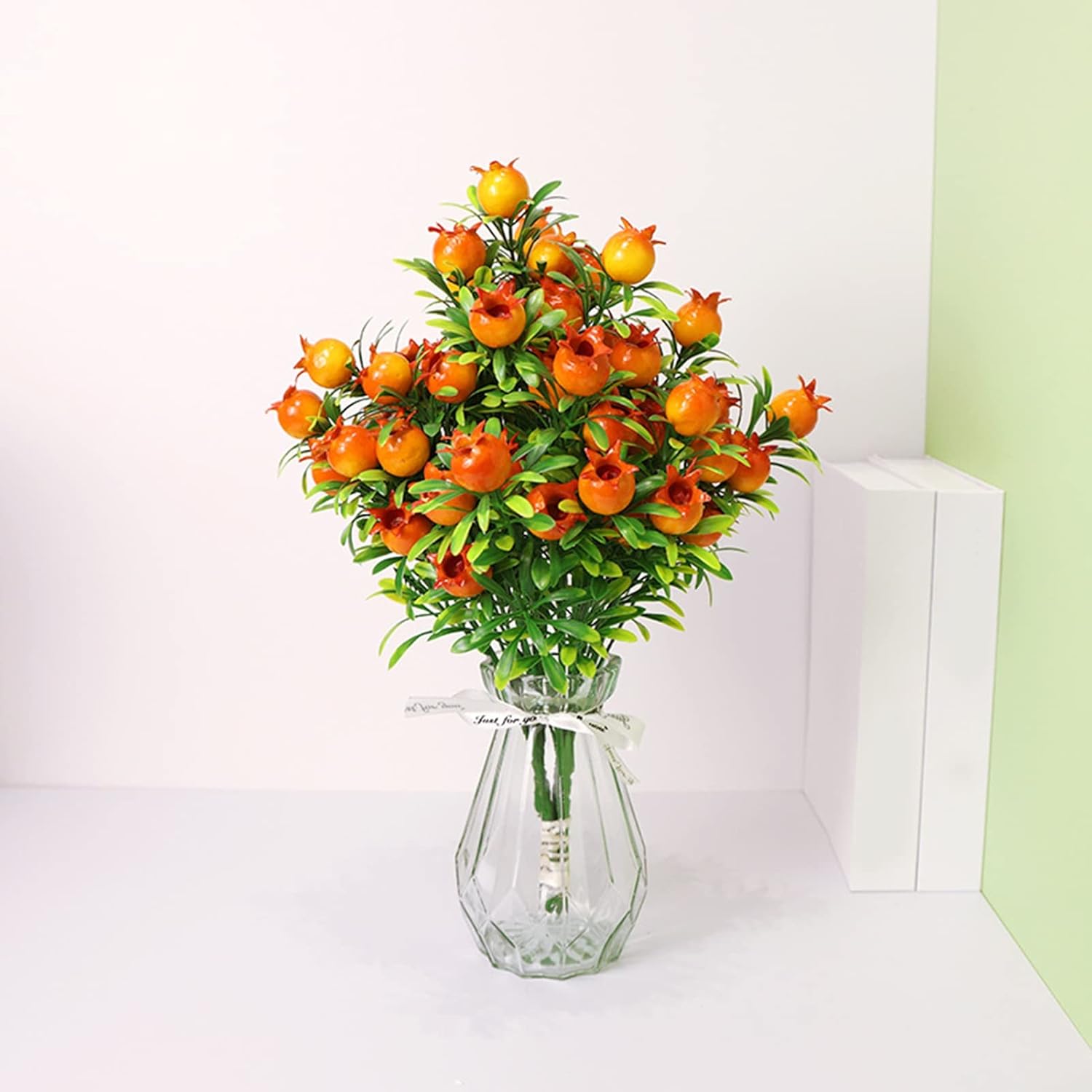 Artificial Lemon Tree Mini Faux Fruit Plant Desk Decoration