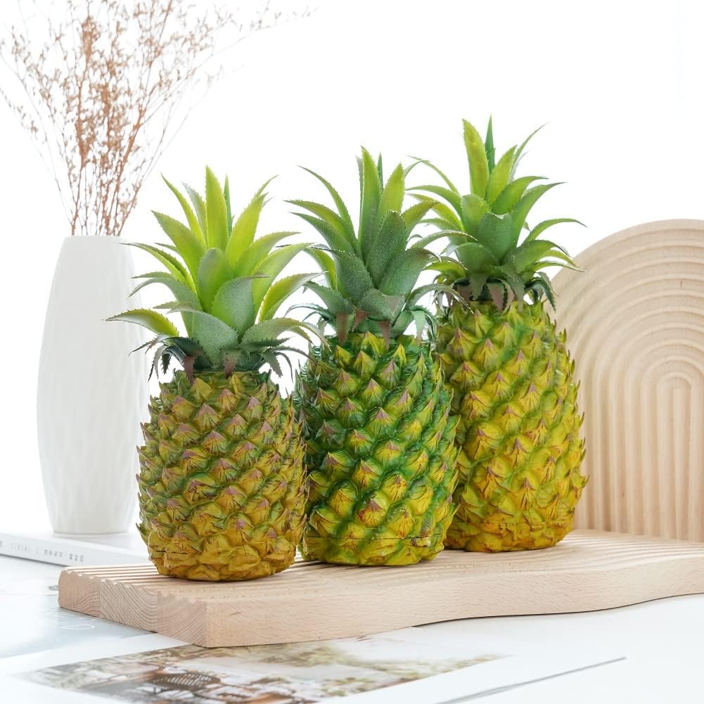 QIRMIZI 2 Pack Artificial Pineapple - Realistic Decor Fruit